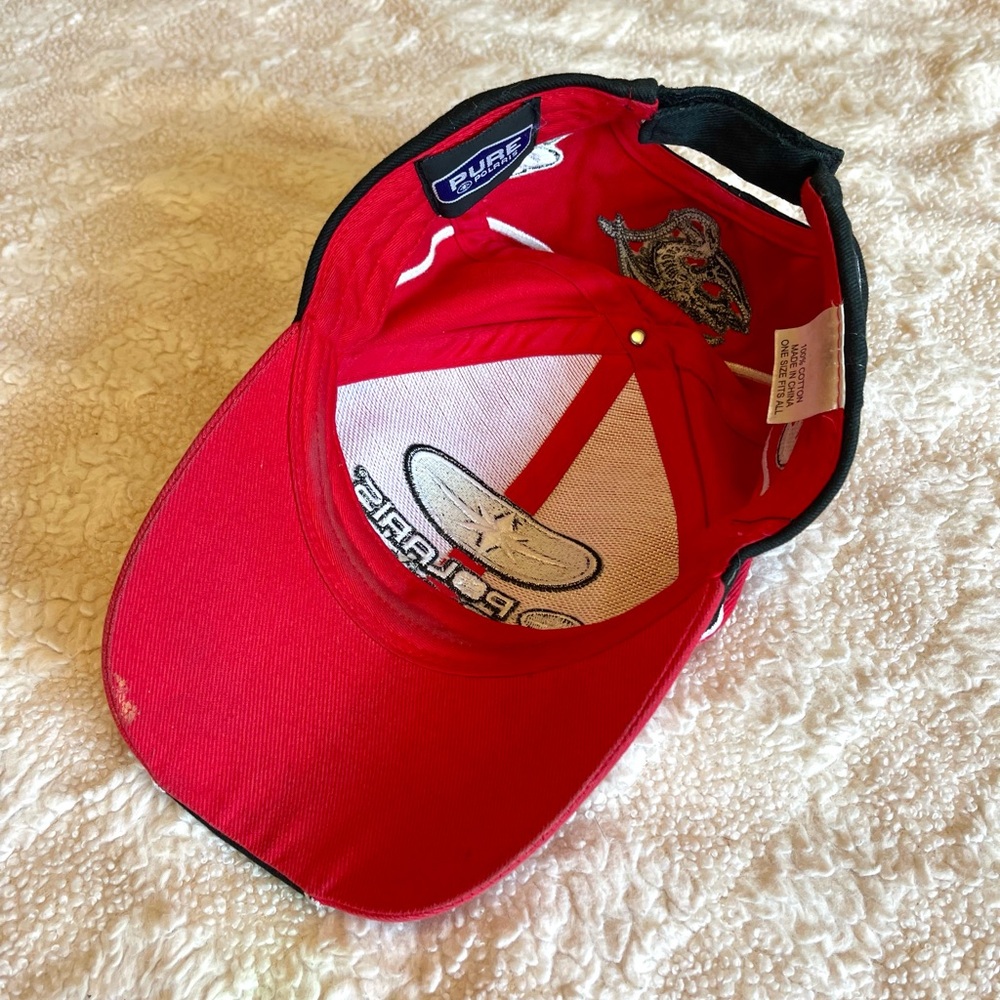 Red + Black Polaris Racing Hat - Picture 4 of 4